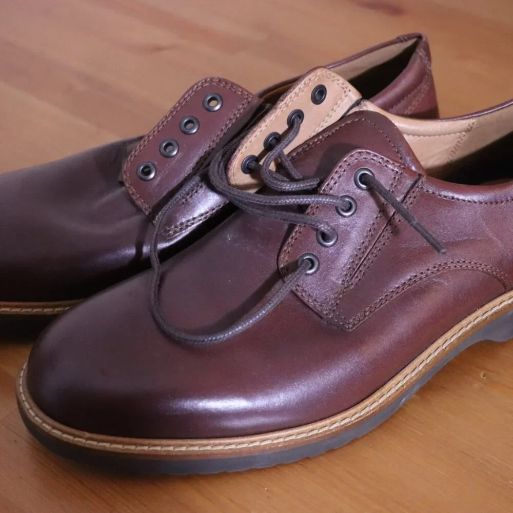ECCO Ian Casual Tie Oxford Men’s Casual Shoes EU 44 US 10 Brown